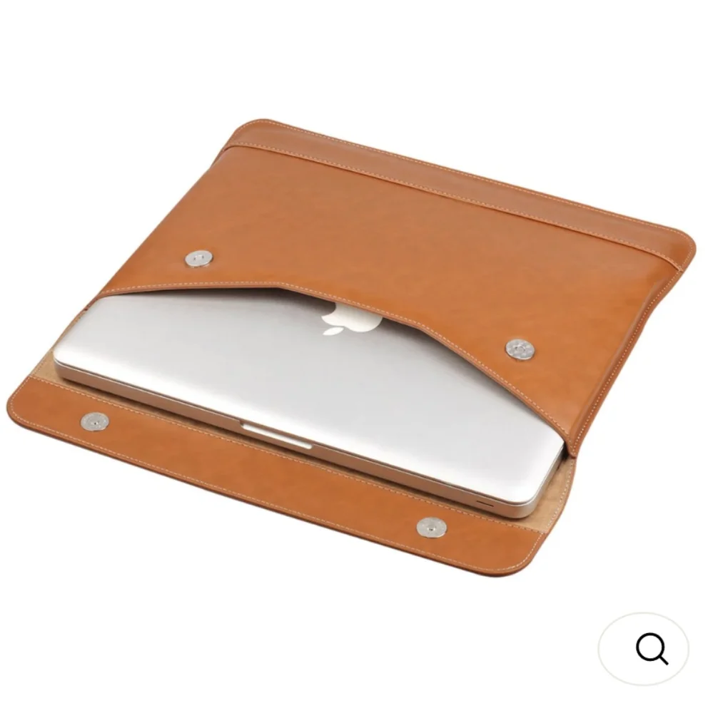 LENTION Split Leather Sleeve Case for MacBook Air and Ultra Slim Laptop